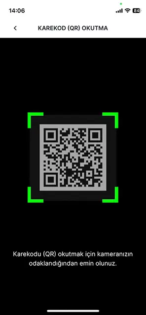 QR Kod Okutma (Kameralı) İşlem - 02