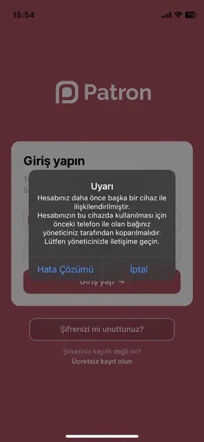 Konum ve Cihaz Doğrulama