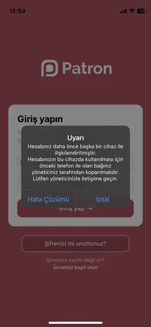 Telefon ve Kullanıcı Eşleştirme - 01