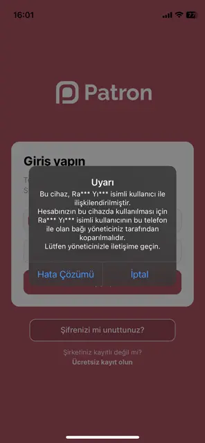 Telefon ve Kullanıcı Eşleştirme - 02